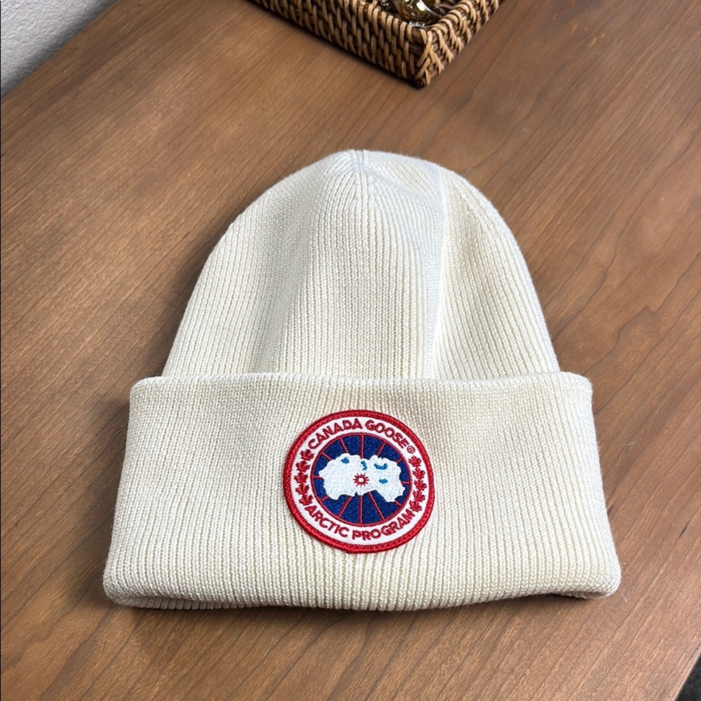 Canada Goose Cream Beanie
